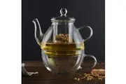 Leaf & Bean: Frankie Tea For One 650ml Glass Teapot & Tea Cup