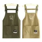 Anti-fouling Kitch Apron Waterproof Cooking Baking Bibs for Home Kitchen