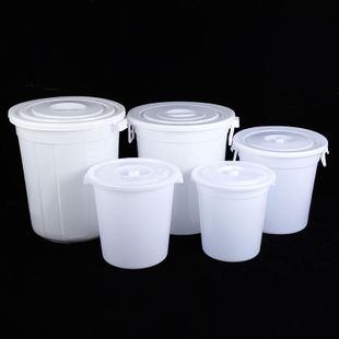 【全館免運】塑料大桶圓形家用大容量桶加厚超大號儲水桶加厚帶蓋子紅桶發酵膠桶