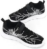 [AMZHRLY] Boys' Trainers, Sports Shoes, Breathable Outdoor Mesh Shoe for Running and Sports, EU 28-39, Black, 35 EU