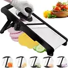 WELTONHM Mandoline Food Slicer, Adjustable Mandoline Slicer for Kitchen, Stai...