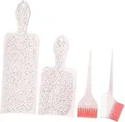 ARTSEWPLY 1 Set DIY Hair Coloring Highlighting Paddle Board Brush Comb for Hair Dyeing Durable Reusable Tools for Salon Home Use Highlights and Coloring