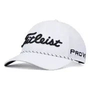 Titleist Tour Breezer Men's Golf Hat NEW White Black Adjustable
