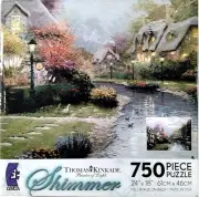 Lamplight Brooke Thomas Kinkade Shimmer 750 pc 24" X 18" Ceaco 1133-14 Puzzle