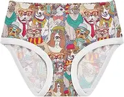 [Caihoyu] Girls' Cotton Briefs Girls' Hipster Triangle Panties Organic Underpants for Kid in Sizes 2T,3T, 4T, 5T, 6Y and 8Y