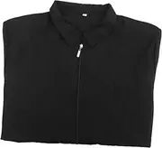 Ipetboom Hair Dye Clothes Pocket Short Sleeve Work Garment Comfortable Material Turn-down Collar Easy to Clean (xl)