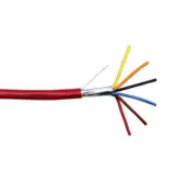500' 18 AWG 6C Solid Non Shielded FPLP Plenum Fire Alarm Cable Power Limited Wir