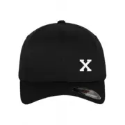 X embroidered flexfit flex fit baseball cap, custom fitted cap