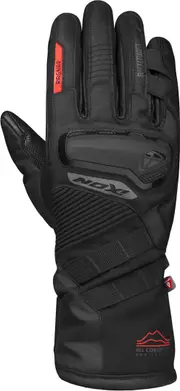 Ixon Pro Ragnar Waterproof Winter Motorcycle Gloves, black-red, Size XL for Men Black Red