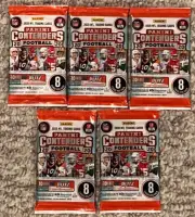 (5) 2020 Panini Contenders Football 8 Card Packs Sealed Herbert? Burrow? Love?