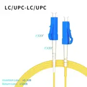 10Pcs 1m 2m 3m LC UPC to LC UPC Simplex Single Mode OS2 Fiber Optic Patch Cord