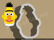 Bert Cookie Cutter. Cartoon Cookie Cutter. Sesame Street Cookie Cutter
