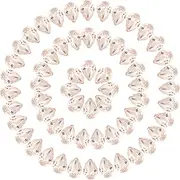 uxcell 60 Pcs 3D Teardrop Rhinestones Diamond Nail Charm Crystal Pointback K9 Glass Rhinestones Crystal Gems for Jewelry Making, Craft, 8x12mm, Light Yellow