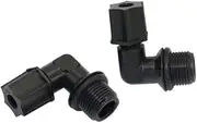 4Pcs Elbow Pipe Fitting 16mm Male Thread to 1/4 Inch Reducing Connector Water Pump Connector for Pure Water Machine