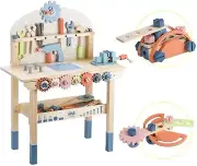 Wooden Tool Bench Workshop Pretend Play For Kids Toys Christmas Birthday Gift