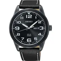 在飛比找Yahoo!奇摩拍賣優惠-SEIKO 精工 SOLAR 太陽能男錶-黑/44mm V1