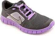 [Nike] Free Run 3 Black Iris Reflect Silver Big Kids GS Running (GS) (7)