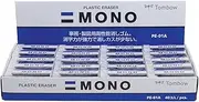 Tombow American TOMBOW 57320 40 Piece Display Box Small TOMBOW 57320 Mono Eraser, White