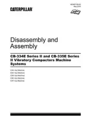 Caterpillar CB-335E Series 2 Compactor Machine Sys Disassem Assem Service Manual