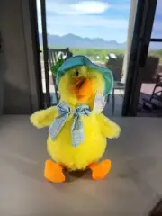 Sound And Light The Singing Duck Easter Plush Quacks "Peter Cottontail" Animated