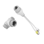 POE Splitter 2 in1 Network Cabling Connector Three-way RJ45 Adapter For Camera