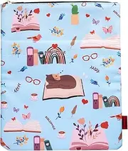 Book Sleeve for Book Lovers, Bibliophile Book Protector, Book Covers for Paperbacks, Washable Fabric, Book Sleeves with Zipper, Medium 11 Inch X 8.7 Inch