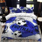 v4334 Bed Sheets Football Sports Duvet Cover Set Soft Children Pillowcase Bed Sheets IU4334