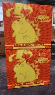2 Pokemon Sword & Shield Vivid Voltage Elite Trainer Boxes BRAND NEW SEALED
