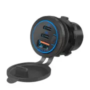 Car Charger Cigarette Lighter Socket PD + QC 3.0 USB Port Charging Power Outlet