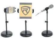 Rockville iStand 7 iPad/iPhone/Smart Phone/Tablet Adjustable Kick Drum Mic Stand