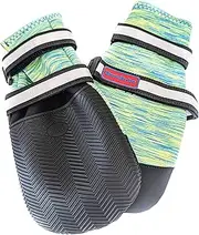 All Weather Neoprene Paw Protector Dog Boots with Reflective Straps in 5 Sizes! (Turquoise XXL)