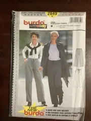 New BURDA Super Easy Misses Pants Pattern 2849 Size 10-20