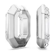 SWAROVSKI CRYSTAL LUCENT HOOP PIERCED EARRINGS SMALL WHITE 5696289.NEW IN BOX