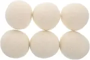 Ipetboom 6 Pcs Natural Wool Hair Catcher Helper Lint Reducer Static Free Laundry Balls for Home