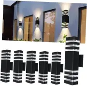15inch LED Square Up & Down Wall Lights,14W Outdoor Wall Light 4000K Day 6Pack