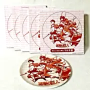 Anime Attack on Titan melamine dish Seven Eleven Limited Diameter 6.49" Lot 5 JP