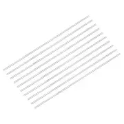 120PC Acrylic Round Rod, 3mm Diameter 10-inch Length, Clear, Solid Plastic PMMA