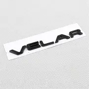1PC Word VELAR 3D Letter Car Rear Trunk Tailgate Body Badge Emblem Custom Name Plate Sticker Decal Emblem Replacement (glossy black)