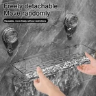 Punch Free Bathroom Shelf Suction Cup Shampoo Holder Storage Shelves Bathroom
