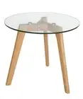 Stad Round Glass Side Table