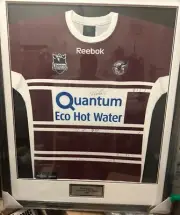 Framed Manly Sea Eagles Jersey 2009