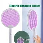 Rechargeable Electric Mosquito Fly Swatter Zapper Pest Insect Tennis Racket