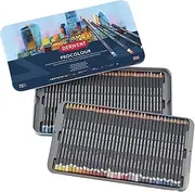 [Derwent] Procolour Pencils Set Of 72 In Tin, 4mm Round Core, Premium Core Strength, Smooth Texture, Ideal For Fine Art Drawing & Colouring, Professional Quality, 2302508