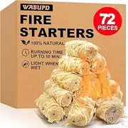 WABUPD 110 Pcs Fire Starter, for Fireplace, Pellet Stove, Fire Pit, Smoker, BBQ, Chimney, Pizza Oven Charcoal Starter, Waterproof-Natural Fire Starters, Quickly Light Wood Fire Starter