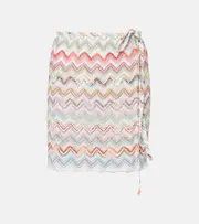 [Missoni] Missoni Zigzag lamé beach cover-up AU 12 multicoloured