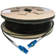 100M Uniboot LC to LC Outdoor Armored Fiber Patch Cable, Single Mode Duplex-9854