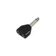 GA34072 PRO SIGNAL - PSG02742 - JACK ADAPTOR, 2X 3.5MM MONO TO 1/4" MONO
