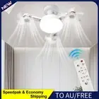 AU E26/E27 Socket Ceiling Fan Light Dimmable Drone Shape LED Indoor Ceiling Fan