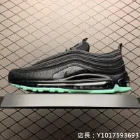 在飛比找Yahoo!奇摩拍賣優惠-Nike Air Max 97 黑綠 時尚 子彈 氣墊 慢跑