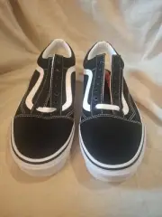 Vans Old Skool Blk/ Tru Wht Mens Size 7.5 Womens 9